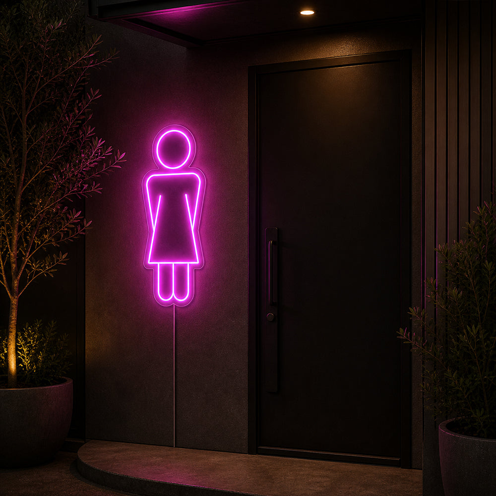 Sign neon a LED UNISEX - Made in London Bathroom Neon Signs