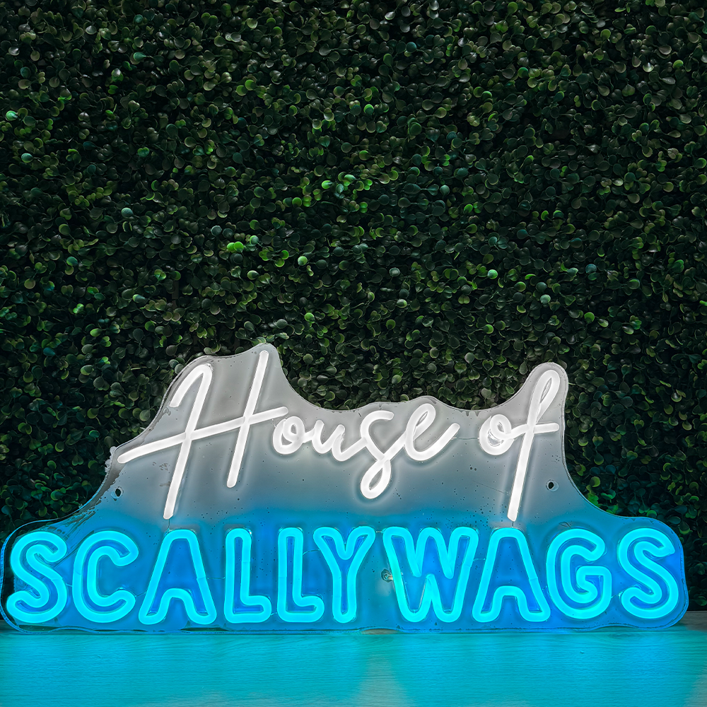 house of scallywags - LED neon sign made in London 