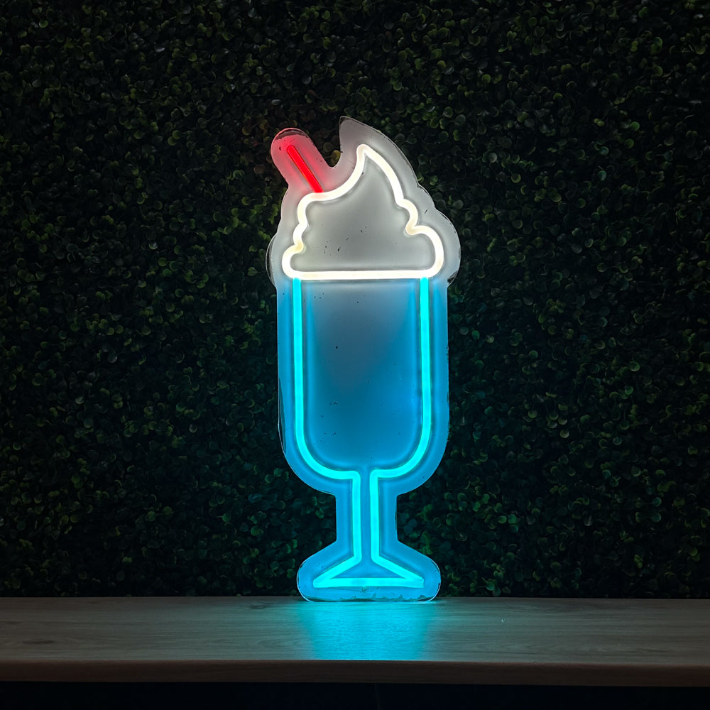 Milkshake RS LED Neon Sign - Made In London