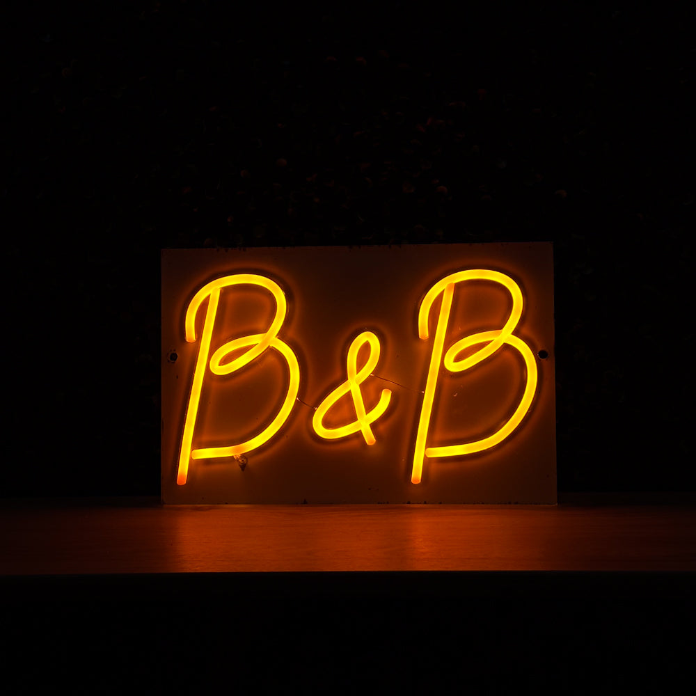B&B (open doos) RS LED-neonbord - gemaakt in Londen