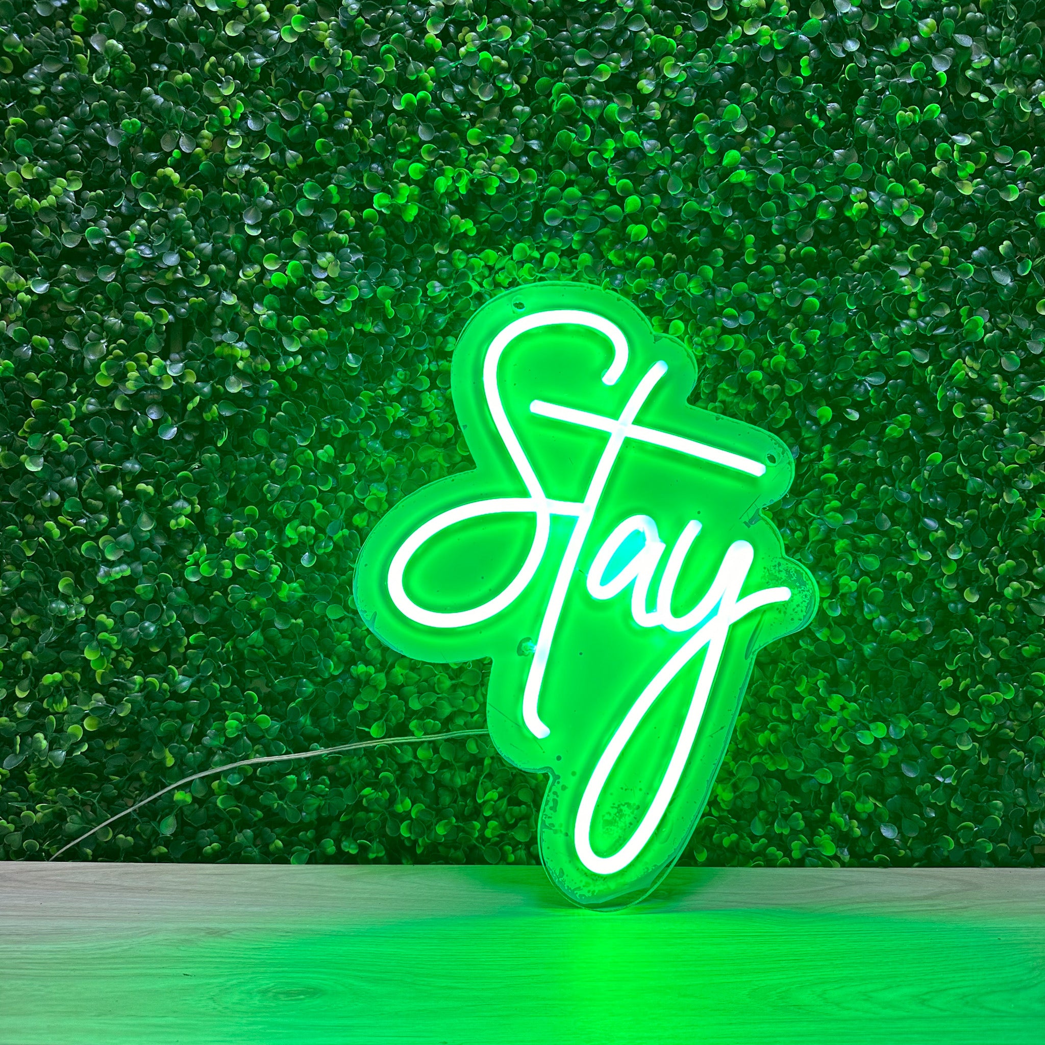 Letreiro de néon LED Stay RS - fabricado em Londres