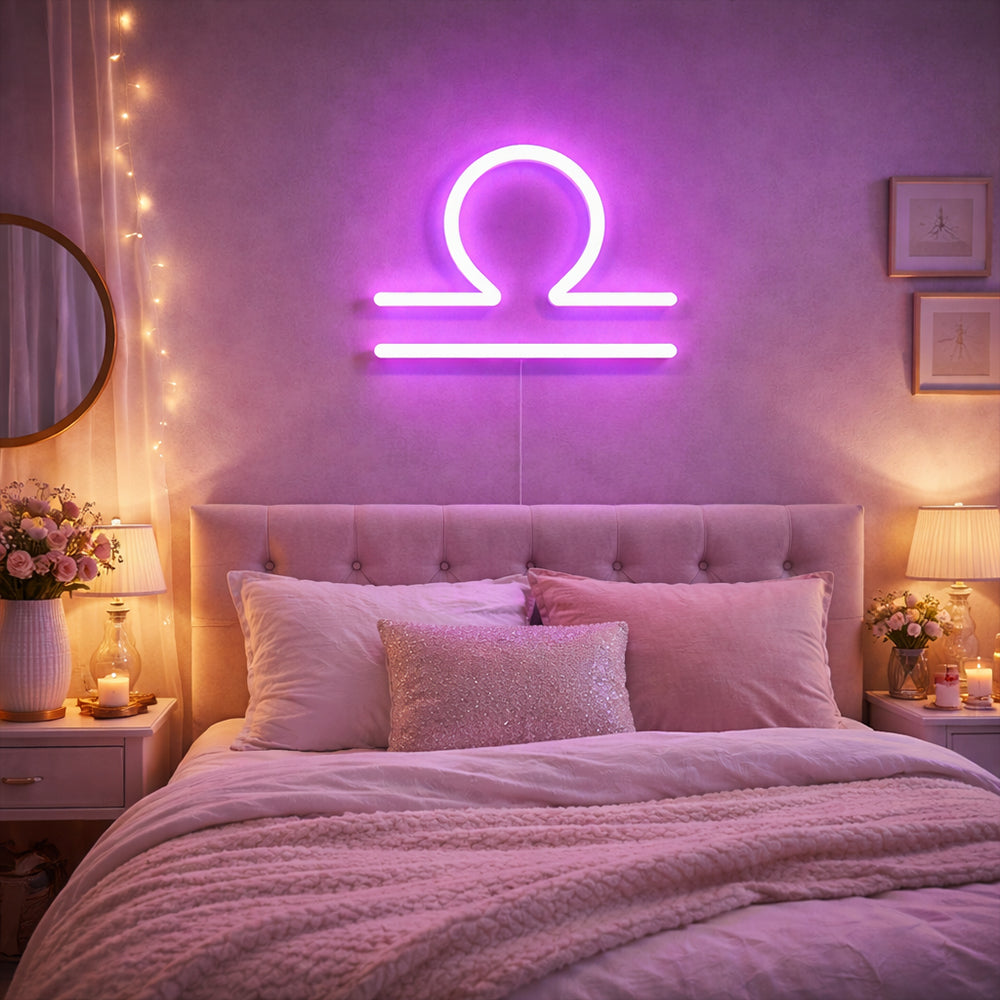 Vågen ledet neonskilt - laget i London Zodiac Neon Signs