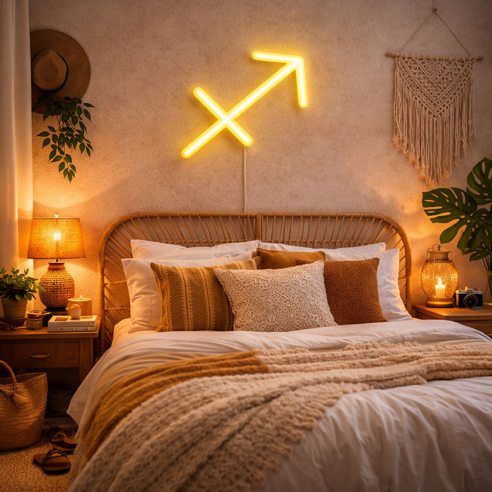 Skytten ledet neonskilt - Made in London Zodiac Neon Signs