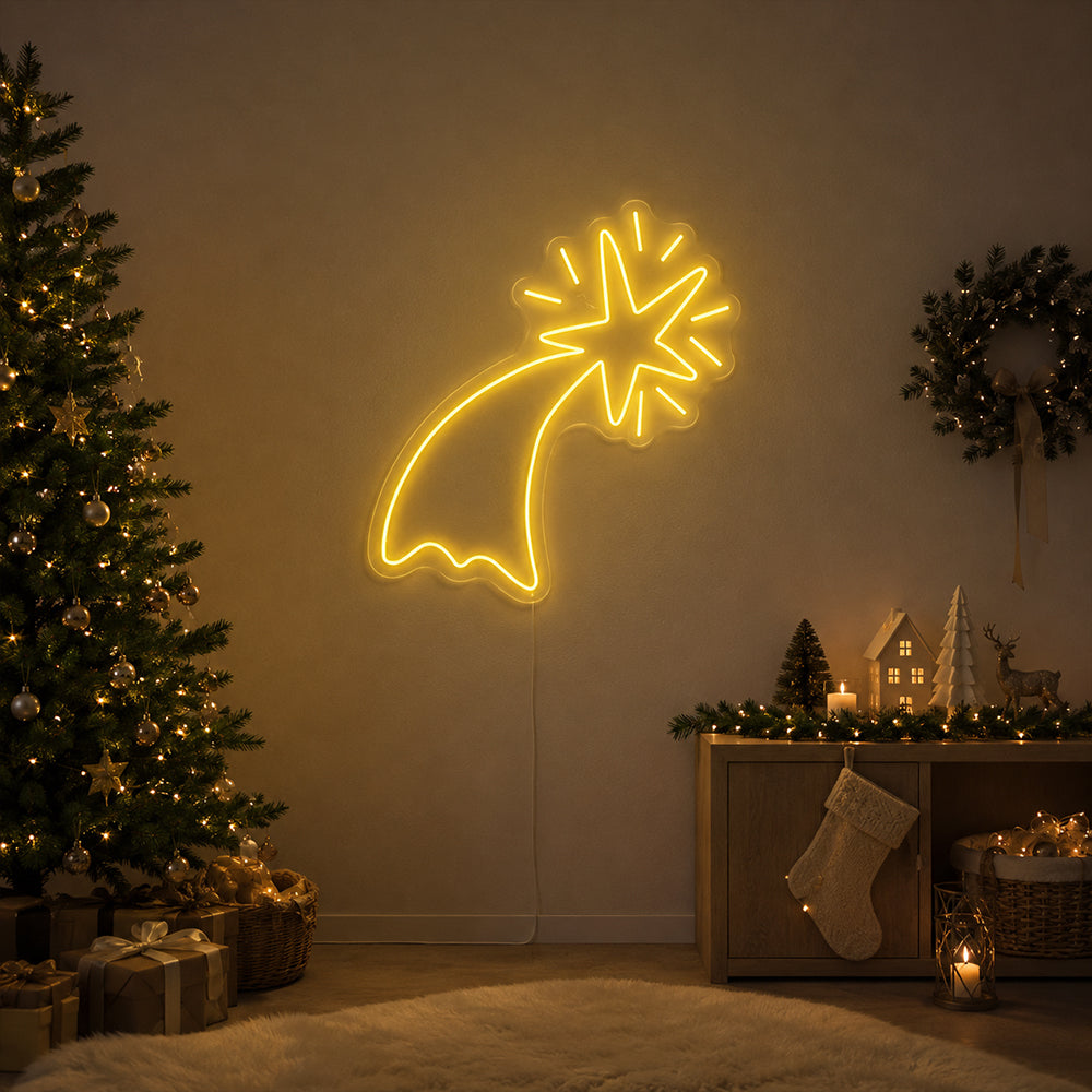 Bethlehem Star LED neonskilt - lavet i London jule neonskilte