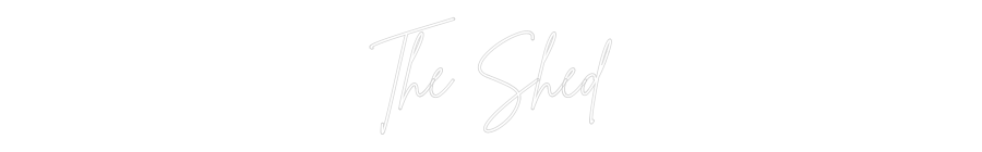 Custom Neon Sign Online Editor The Shed