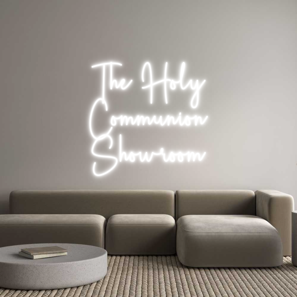 Editor on-line de letreiros de neon personalizados The Holy
Com...