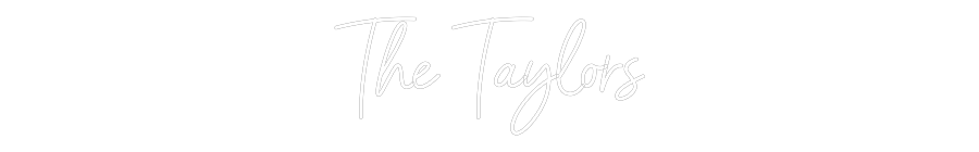 Custom Neon Sign Online Editor The Taylors