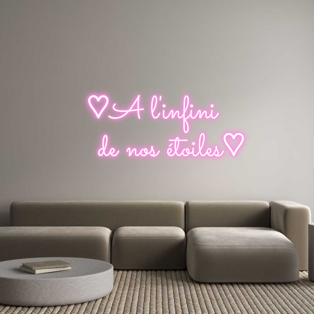 Custom Neon Sign Online Editor ♡A l'infini ...