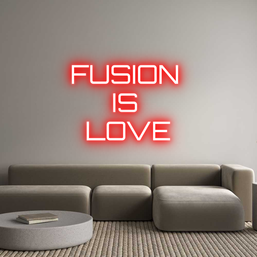 Custom Neon Sign Online Editor FUSION 
IS ...