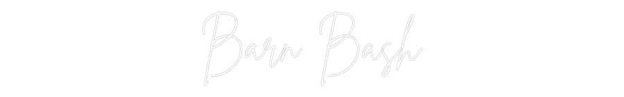 Aangepaste neonreclame online-editor Barn Bash