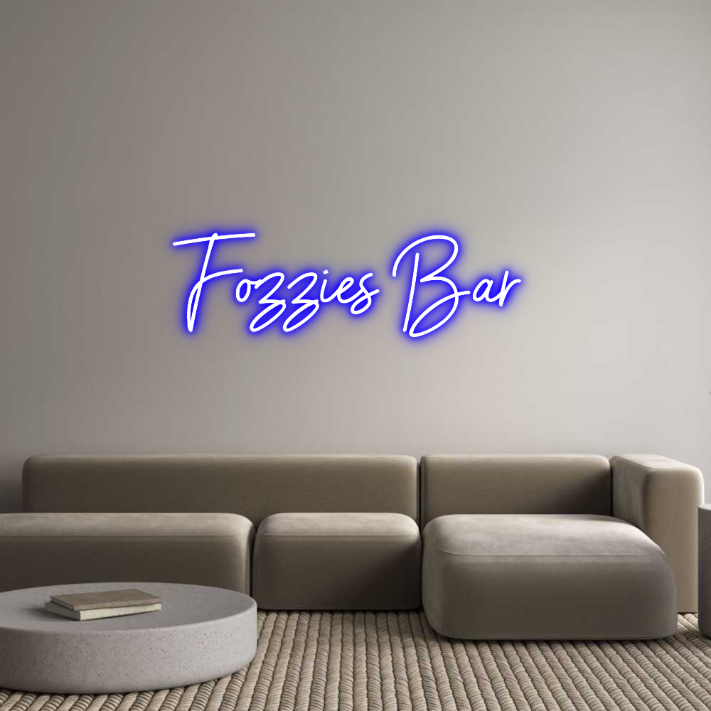 Custom Neon Sign Online Editor Fozzies Bar