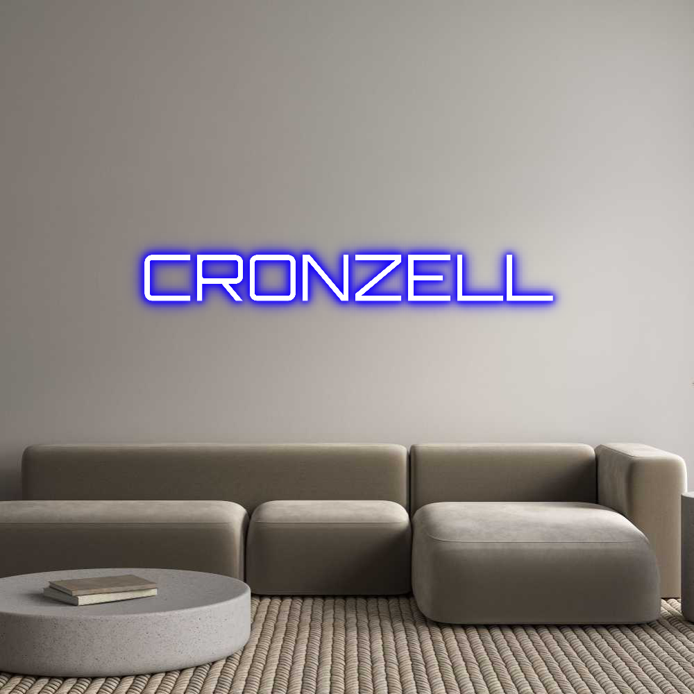 Editor on-line de letreiros neon personalizados CRONZELL