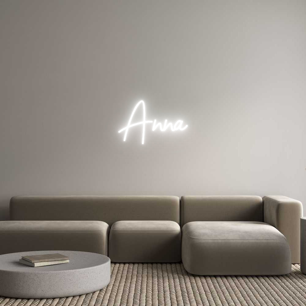 Custom Neon Sign Online Editor Anna