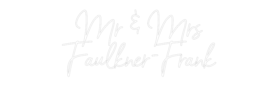 Custom Neon Sign Online Editor Mr & Mrs
Fau...