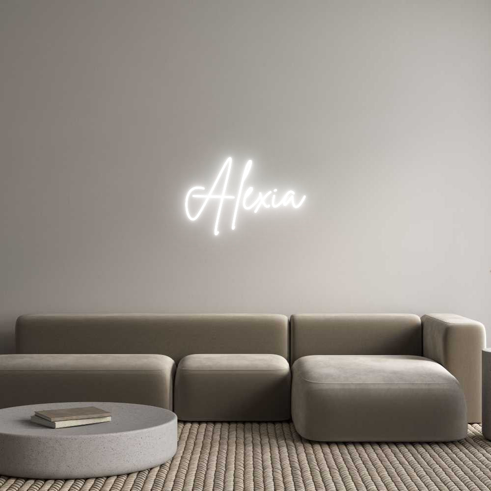 Custom Neon Sign Online Editor Alexia