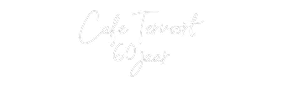 Editor online di insegne al neon personalizzate Café Tervoort...