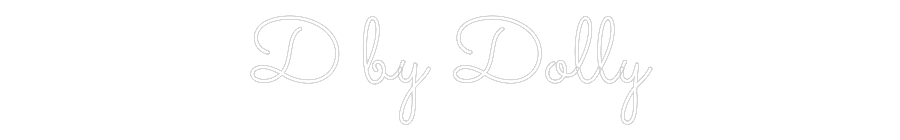 Custom Neon Sign Online Editor D by Dolly