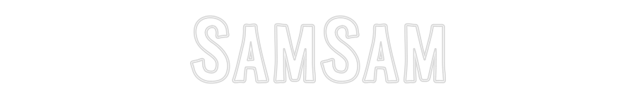 Editor online di insegne al neon personalizzate SamSam