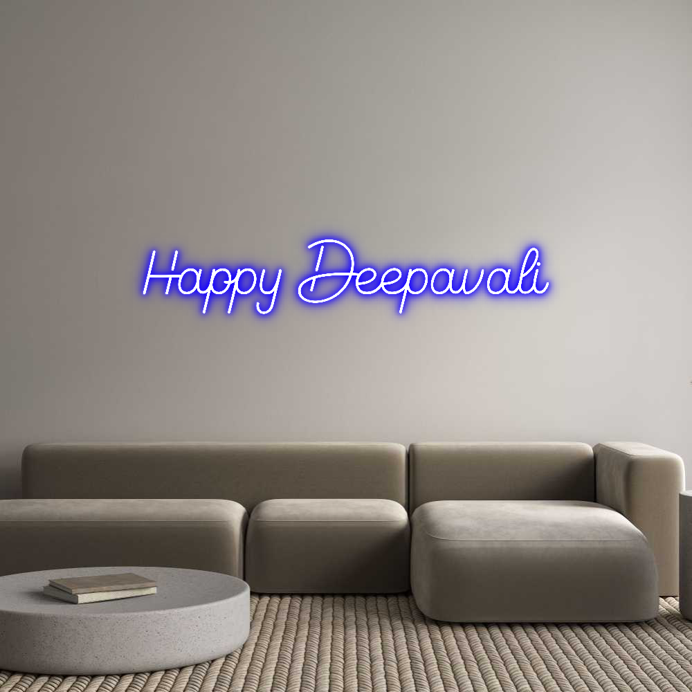 Custom Neon Sign Online Editor Happy Deepavali
