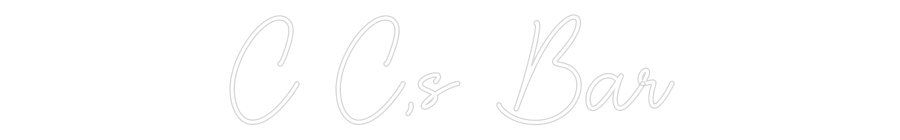 Custom Neon Sign Online Editor CC,s Bar