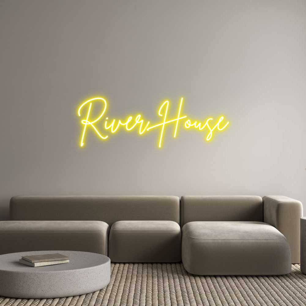 Custom Neon Sign Online Editor River House