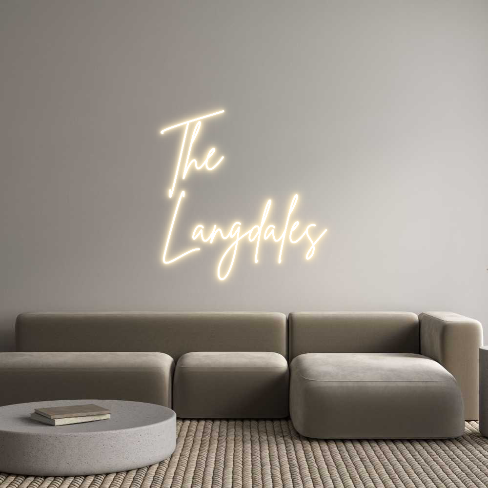 Editor online di insegne al neon personalizzate 
Langdales