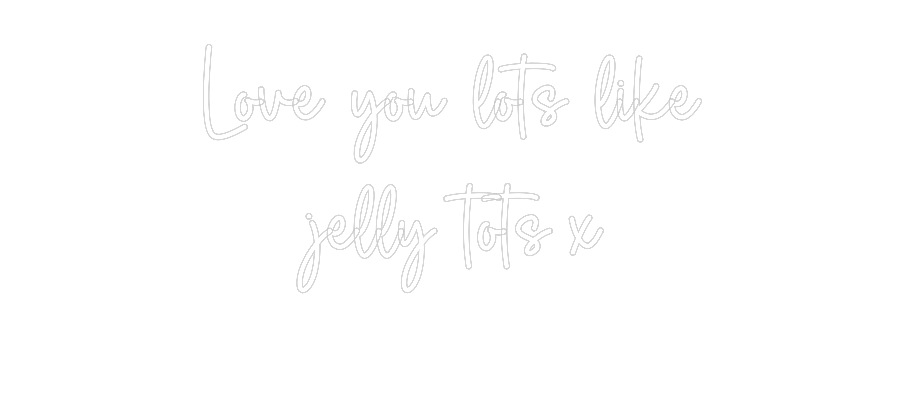 Custom Neon Sign Online Editor Älskar dig massor...