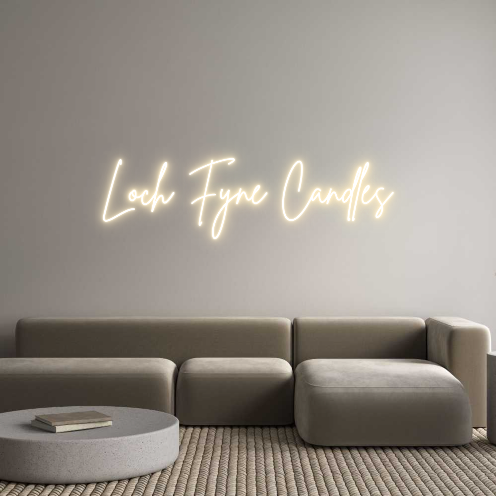 Custom Neon Sign Online Editor Loch Fyne Can...