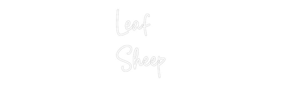 Custom Neon Sign Online Editor Leaf
Sheep