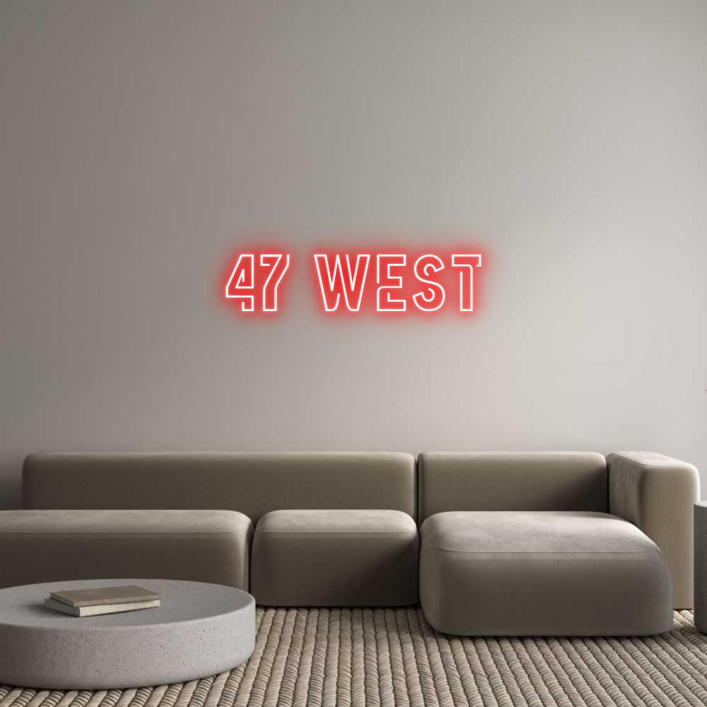 Custom Neon Sign Online Editor 47 West