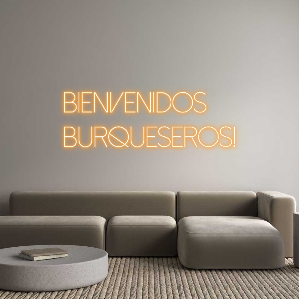 Custom Neon Sign Online Editor Bienvenidos ...