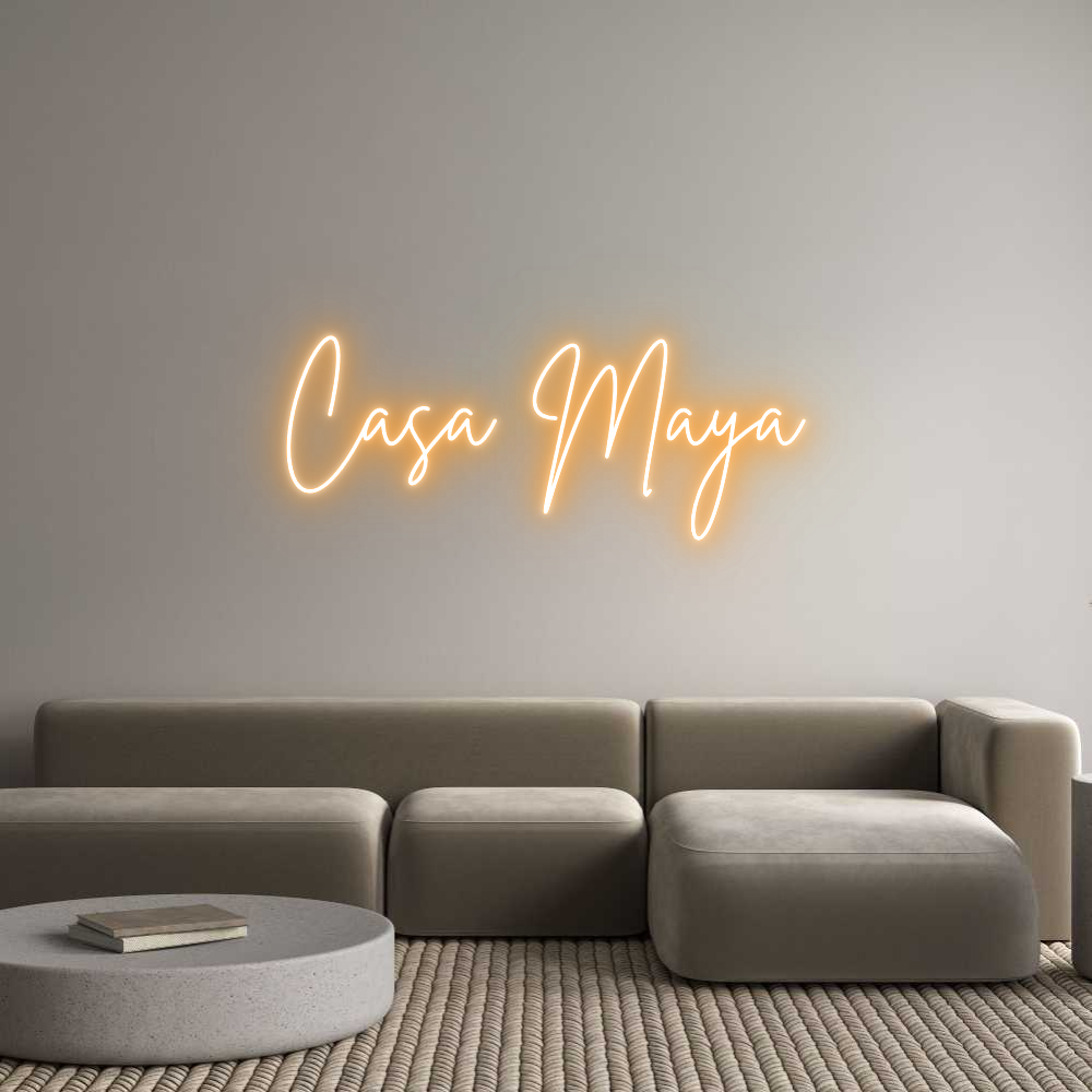 Custom Neon Sign Online Editor Casa Maya