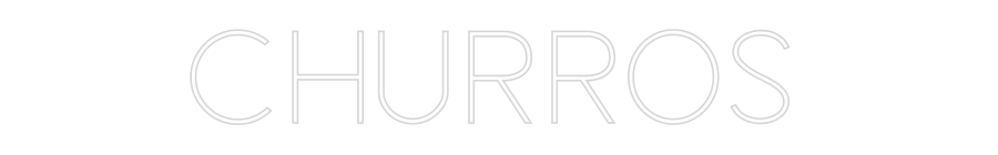 Custom Neon Sign Online Editor CHURROS