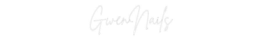 Custom Neon Sign Online Editor GwenNails