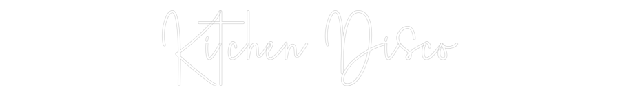 Editor online di insegne al neon personalizzate Cucina Discoteca
