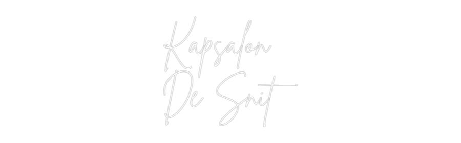 Custom Neon Sign Online Editor Kapsalon 
De...