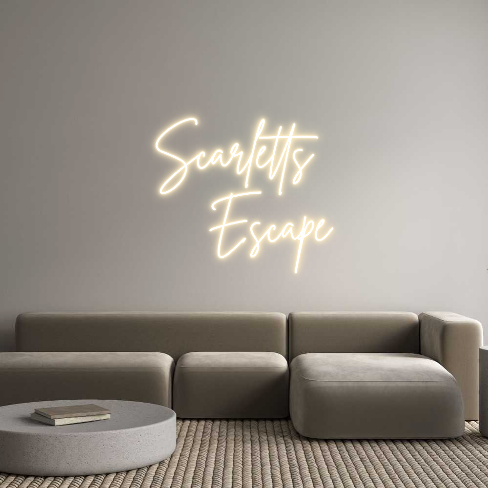Custom Neon Sign Online Editor Scarletts 
E...