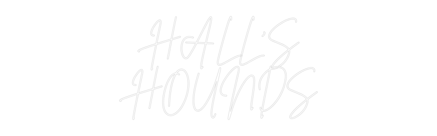 Editor online di insegne al neon personalizzate HALL'S
SEGUGI