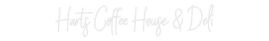 Custom Neon Sign Online Editor Harts Coffee ...