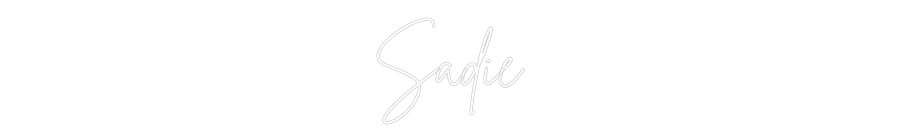Custom Neon Sign Online Editor Sadie