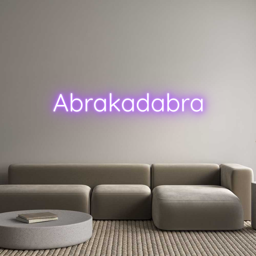 Custom Neon Sign Online Editor Abrakadabra