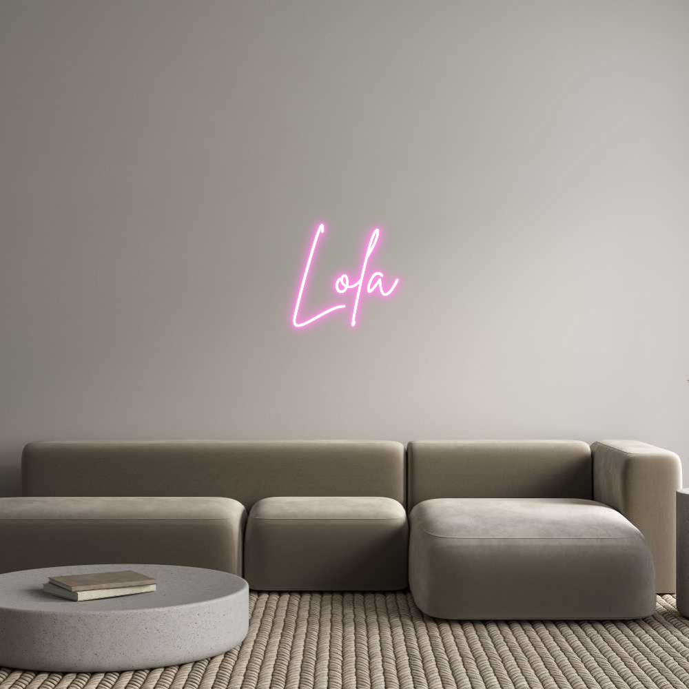 Custom Neon Sign Online Editor Lola