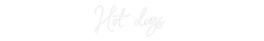 Custom Neon Sign Online Editor Pølser