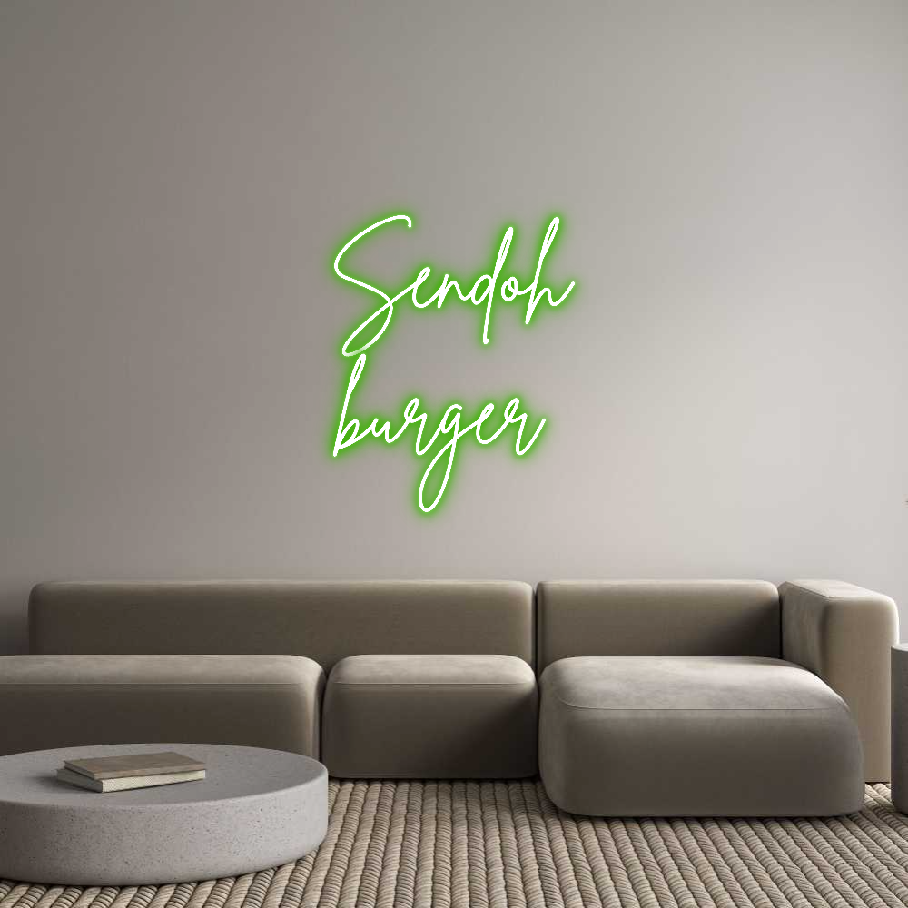 Custom Neon Sign Online Editor Sendoh
burger
