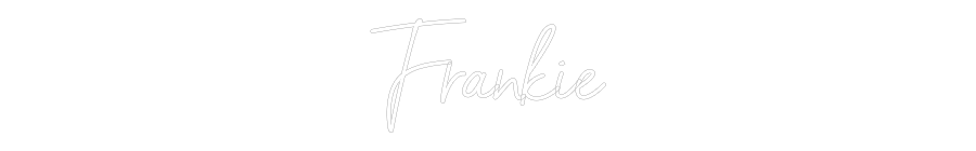 Custom Neon Sign Online Editor Frankie