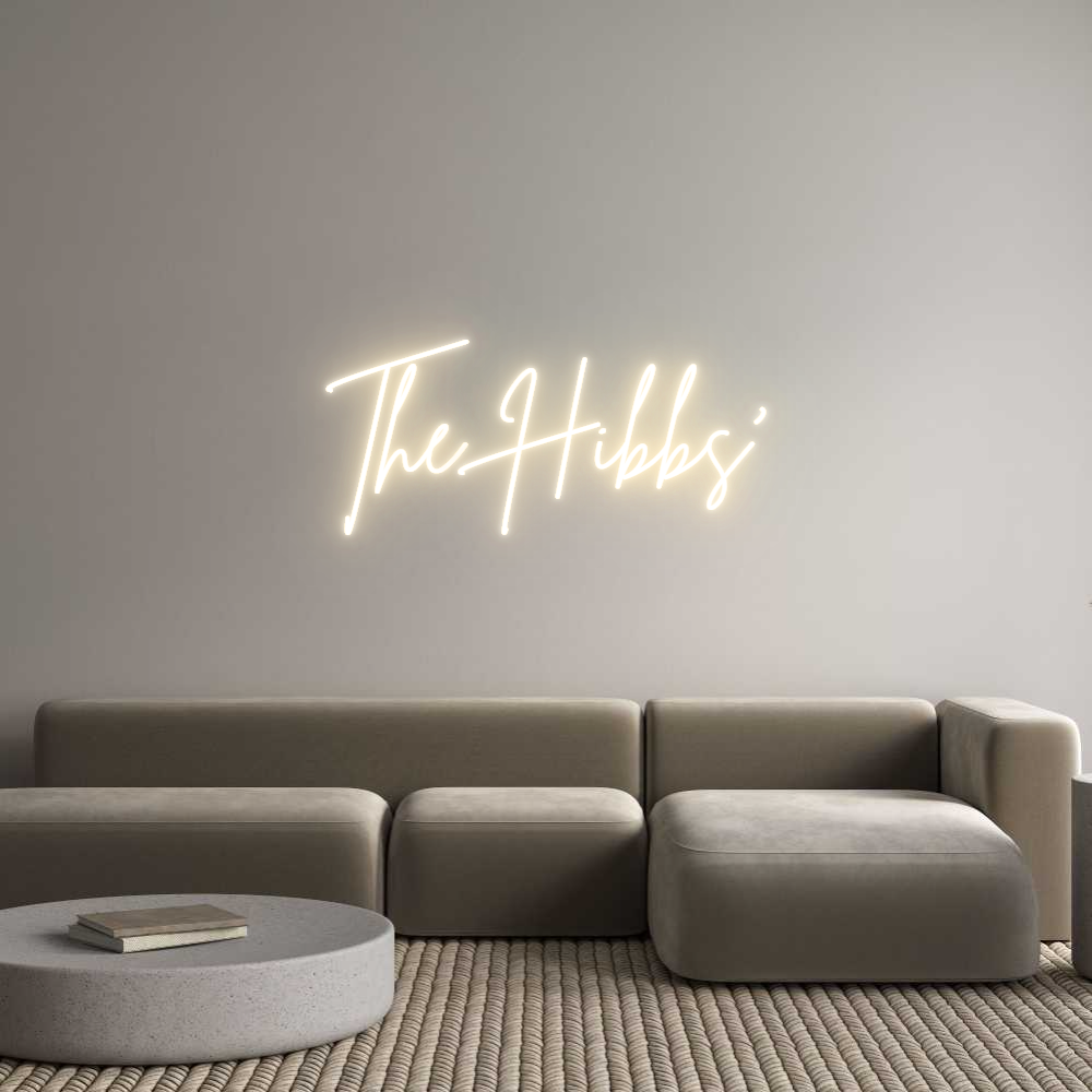 Custom Neon Sign Online Editor The Hibbs'