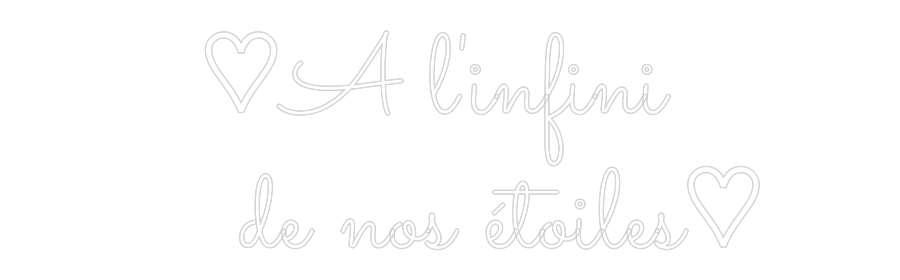 Custom Neon Sign Online Editor ♡A l'infini ...