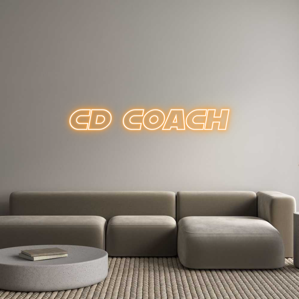 Custom Neon Sign Online Editor CD COACH