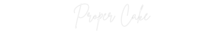 Benutzerdefinierter Neonschild-Online-Editor Proper Cake