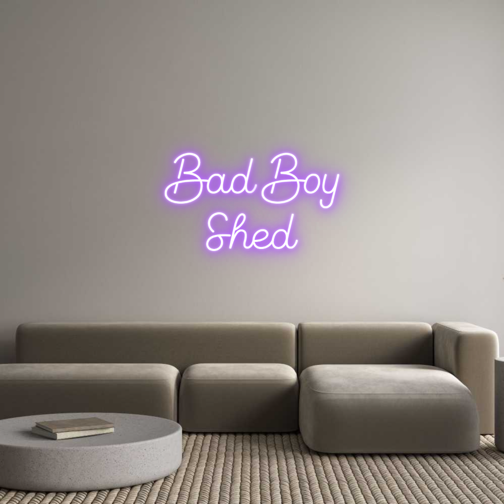 Benutzerdefiniertes Neonschild Online-Editor Bad Boy
Baracke